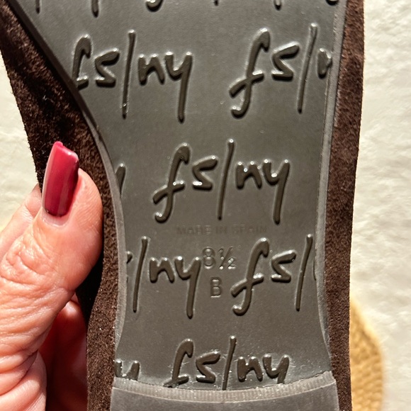 French Sole fs/ny Jigsaw Brown Suede Ballet Flats, Size 8.5 B Orig $220 - Picture 10 of 12